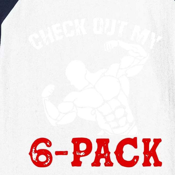 Six 6 Pack Bodybuilding Baseball Sleeve Shirt