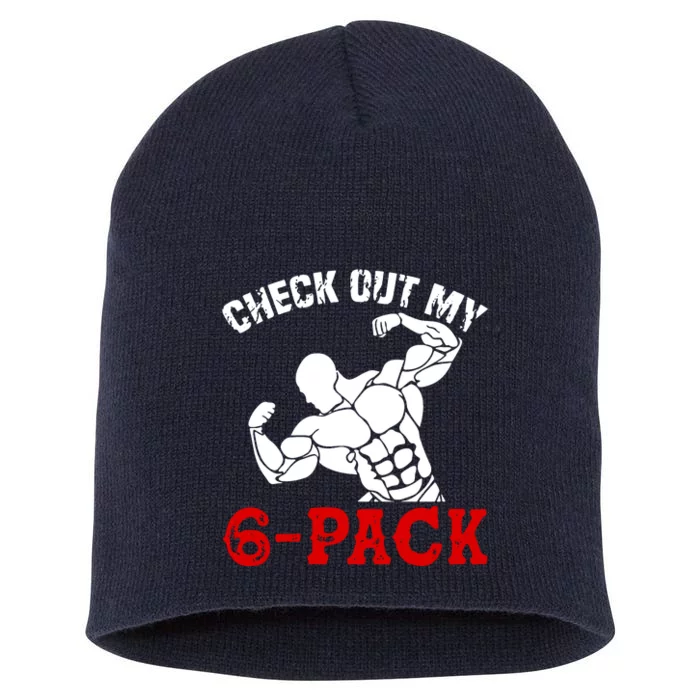 Six 6 Pack Bodybuilding Short Acrylic Beanie