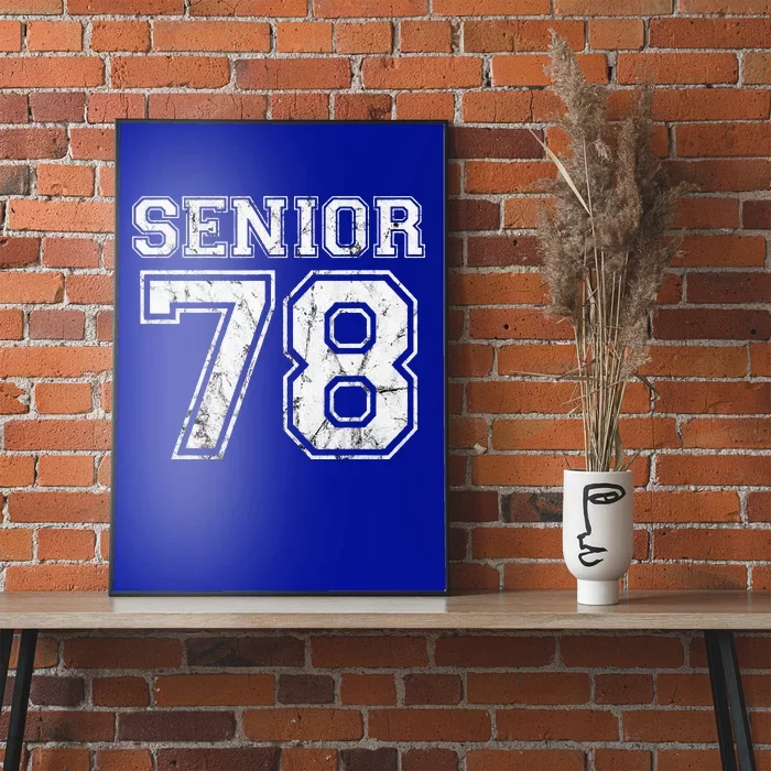 Senior 78 Class Of 1978 School Reunion Retro Poster