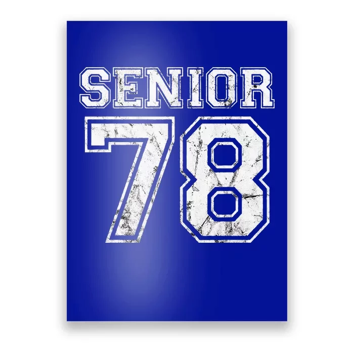 Senior 78 Class Of 1978 School Reunion Retro Poster