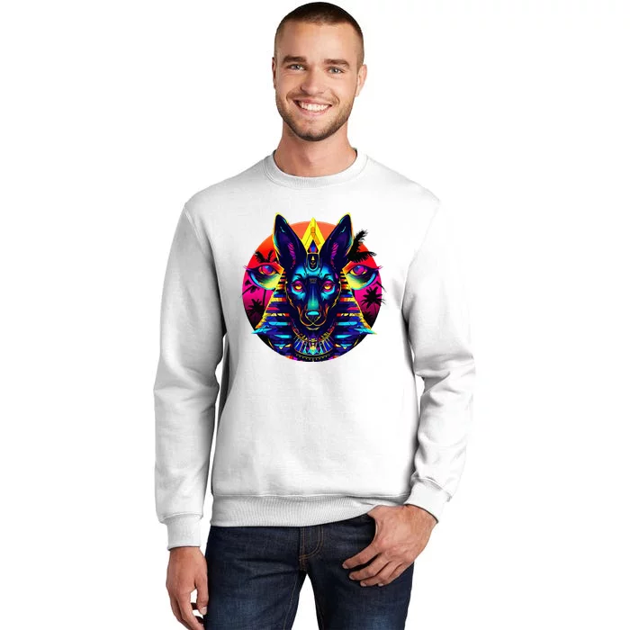 Streetwear 80s 90s Egypt Egyptian God Anubis Sweatshirt