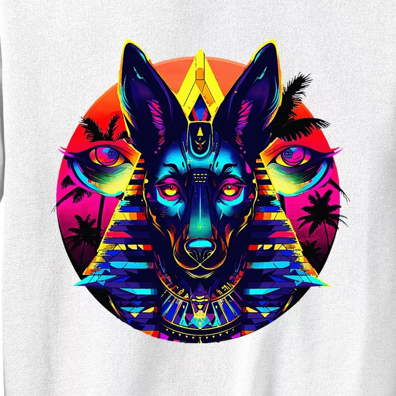 Streetwear 80s 90s Egypt Egyptian God Anubis Sweatshirt