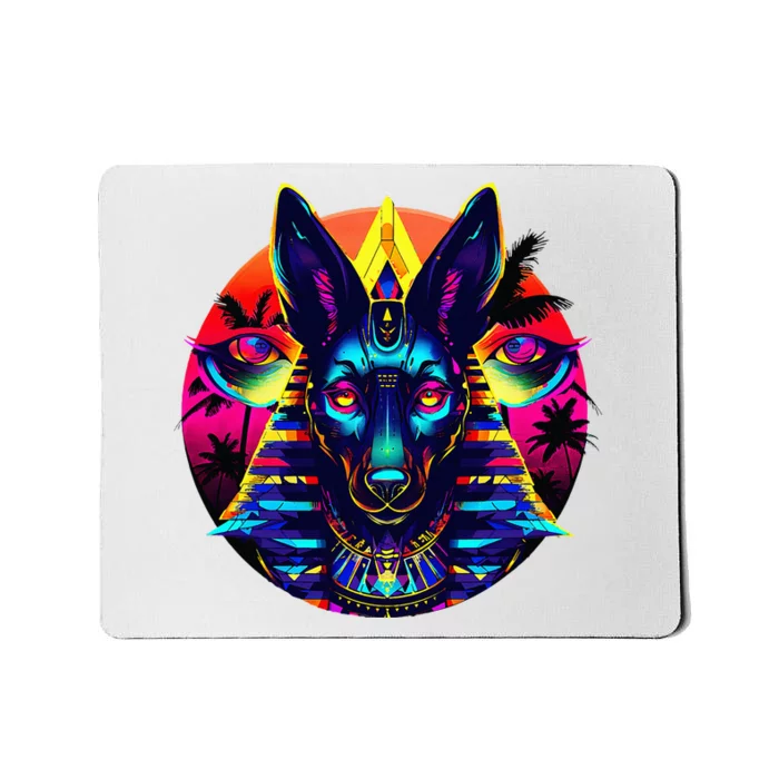 Streetwear 80s 90s Egypt Egyptian God Anubis Mousepad