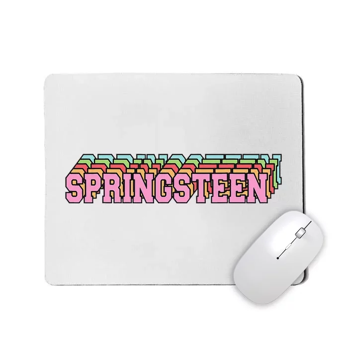 Springsteen 80s Vintage Retro Spring Mousepad