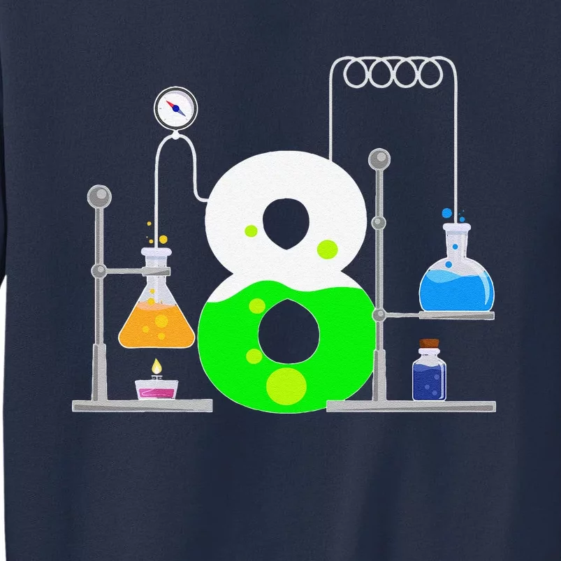 Scientist 8 Years Old 8th Birthday Experiments Science Sweatshirt