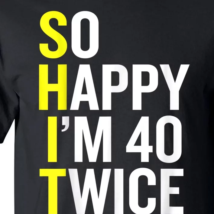 Sarcastic 80 Year Old B Day Funny 80th Birthday Gag Gift Tall T-Shirt