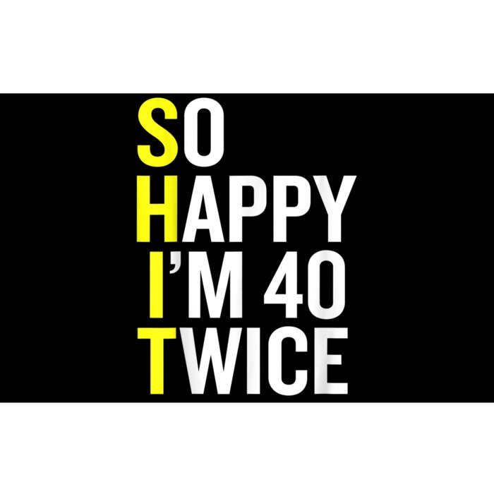 Sarcastic 80 Year Old B Day Funny 80th Birthday Gag Gift Bumper Sticker