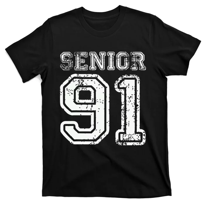 Senior 91 Class of 1991 Retro College High School Graduation T-Shirt