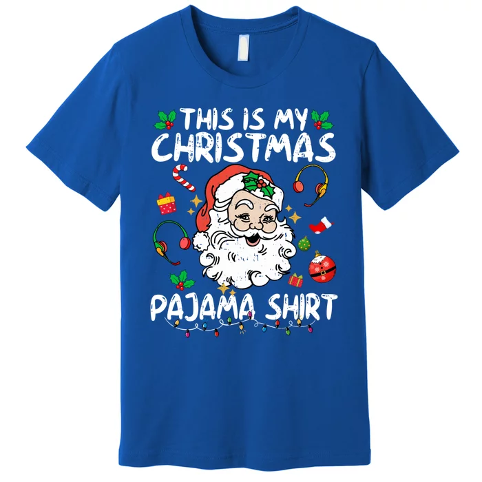 Santa 911 Dispatcher Xmas This Is My Christmas Pajama Gift Premium T-Shirt