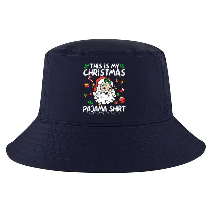 Santa 911 Dispatcher Xmas This Is My Christmas Pajama Gift Cool Comfort Performance Bucket Hat