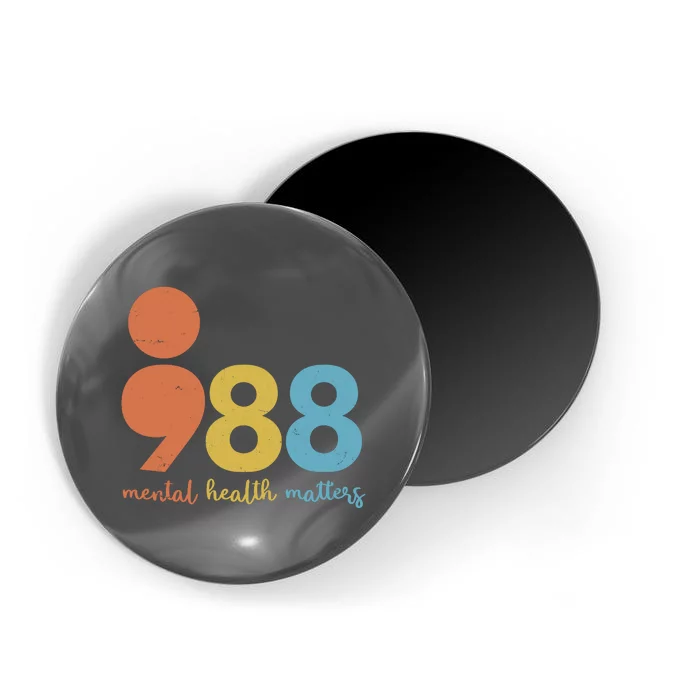 Semicolon 988 Mental Health Matters Magnet