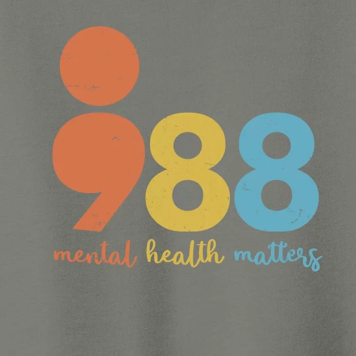 Semicolon 988 Mental Health Matters Toddler T-Shirt