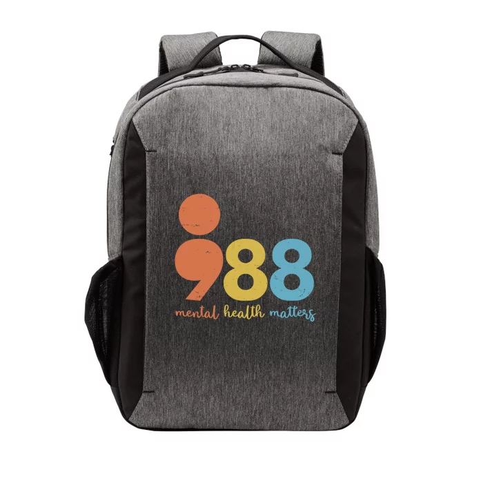 Semicolon 988 Mental Health Matters Vector Backpack