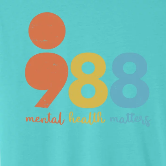 Semicolon 988 Mental Health Matters ChromaSoft Performance T-Shirt