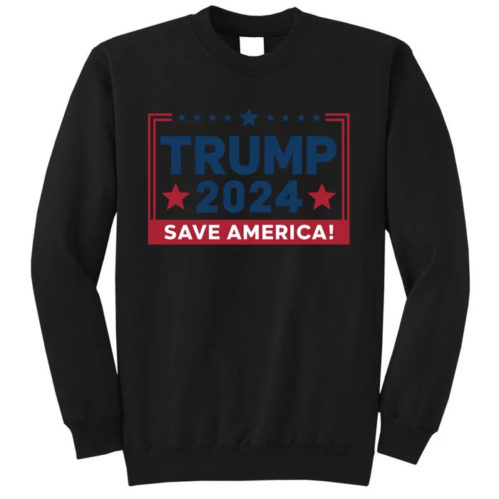 Save America 2024 Slogan Graphic Sweatshirt