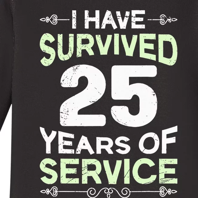 Service anniversary 25 years of work anniversary Baby Long Sleeve Bodysuit