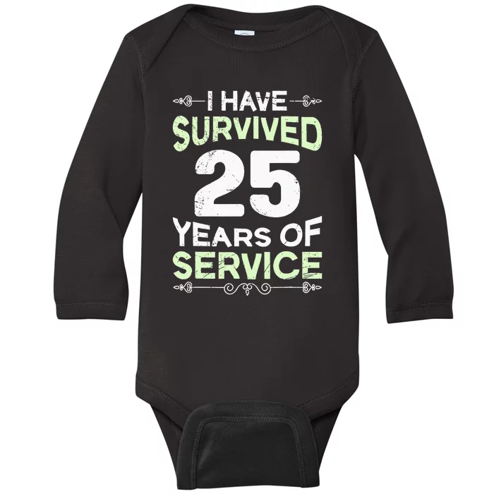 Service anniversary 25 years of work anniversary Baby Long Sleeve Bodysuit