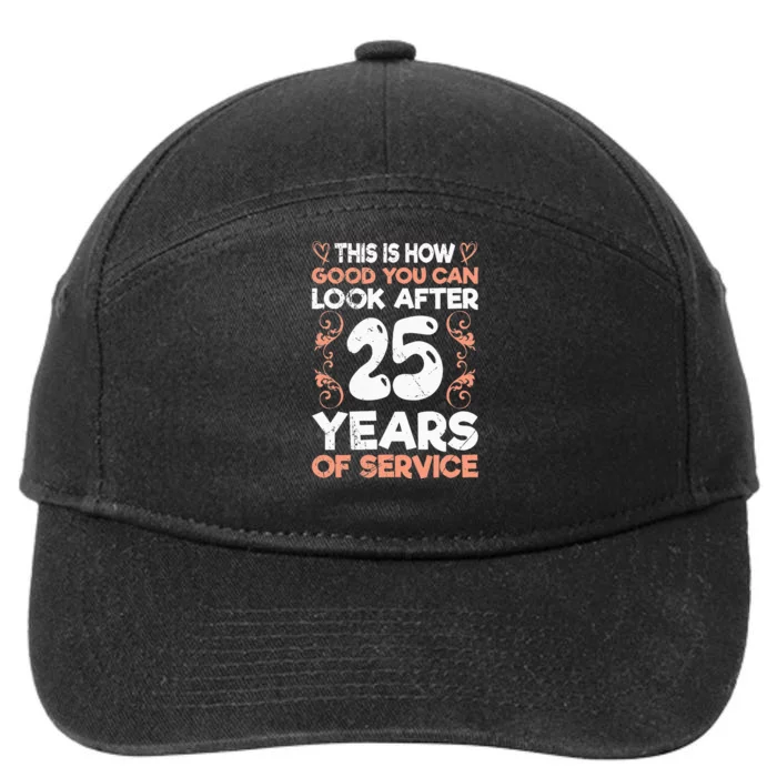 Service anniversary 25 years of work anniversary 7-Panel Snapback Hat