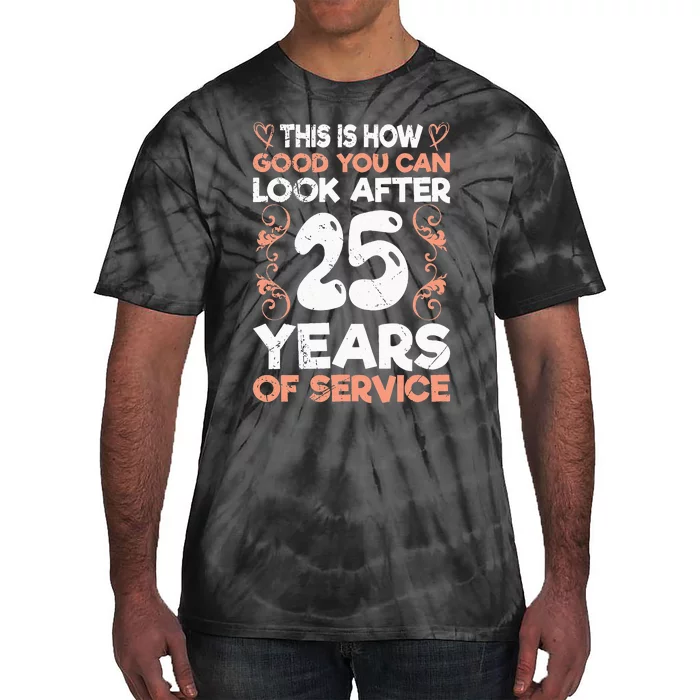 Service anniversary 25 years of work anniversary Tie-Dye T-Shirt