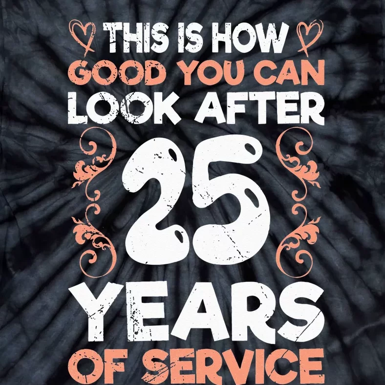 Service anniversary 25 years of work anniversary Tie-Dye T-Shirt