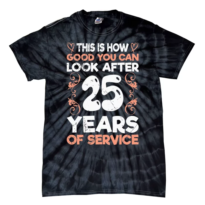 Service anniversary 25 years of work anniversary Tie-Dye T-Shirt