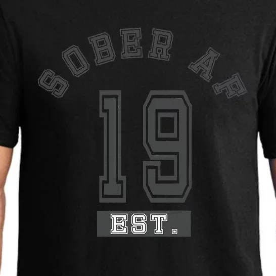 Sober Af 2019 Fun College Sport Aa Na Pajama Set