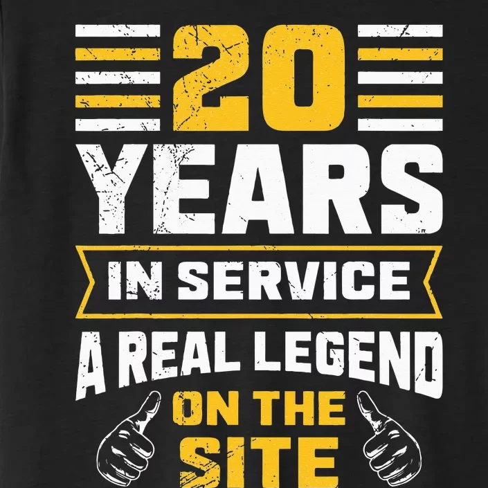 Service anniversary 20 years work anniversary ChromaSoft Performance T-Shirt