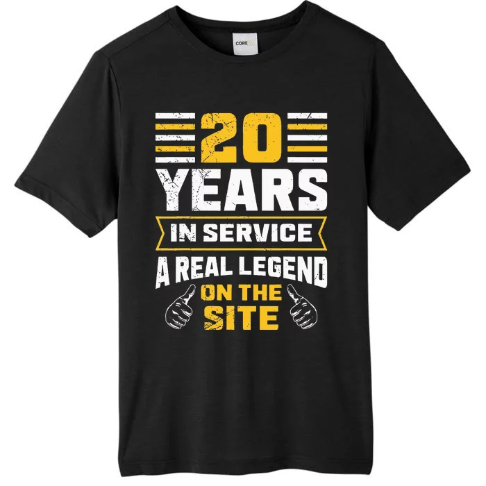 Service anniversary 20 years work anniversary ChromaSoft Performance T-Shirt