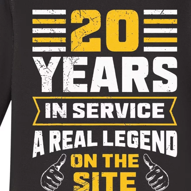 Service anniversary 20 years work anniversary Baby Long Sleeve Bodysuit