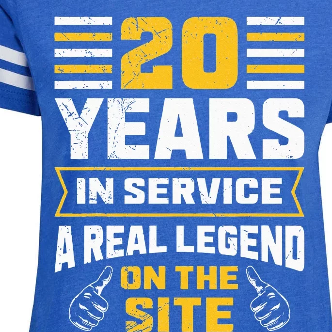 Service anniversary 20 years work anniversary Enza Ladies Jersey Football T-Shirt