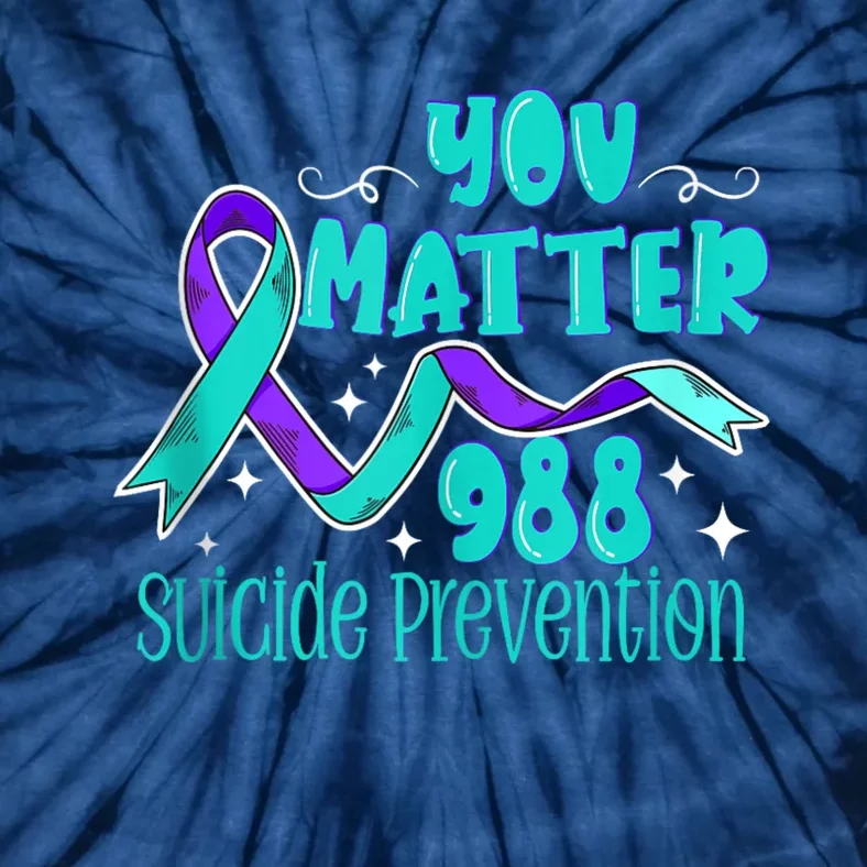 Suicide Awareness 988 Suicide Prevention 988 Tie-Dye T-Shirt