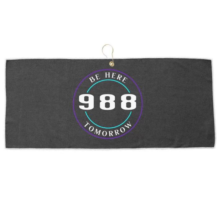 Suicide Awareness 988 Suicide Prevention Large Microfiber Waffle Golf Towel