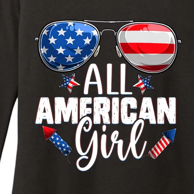 Sunglasses All American Girl 4th Of July Daughter Womens CVC Long Sleeve Shirt