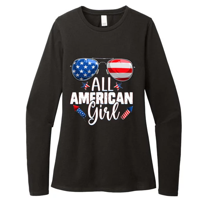 Sunglasses All American Girl 4th Of July Daughter Womens CVC Long Sleeve Shirt