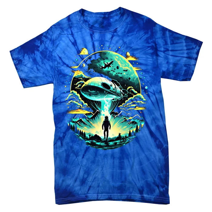 Space Astronaut Alien Abduction Astronomy Extraterrestrial Gift Tie-Dye T-Shirt