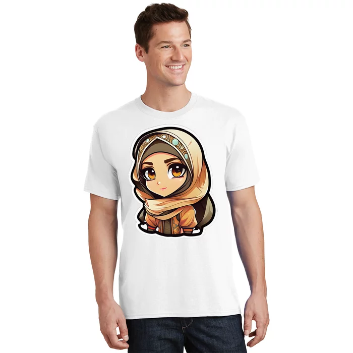 Seductive Anime Arab Hijab Head Scarf Beautiful Classic T-Shirt