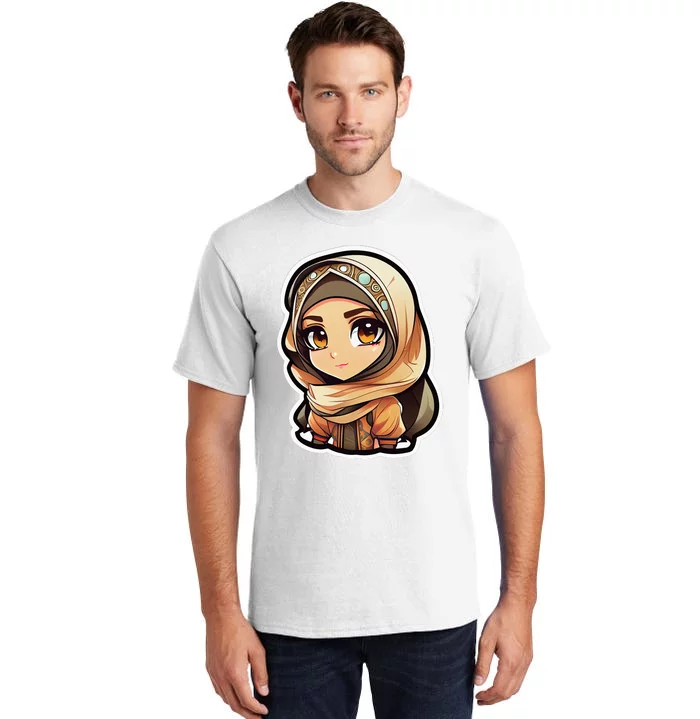 Seductive Anime Arab Hijab Head Scarf Beautiful Classic Tall T-Shirt