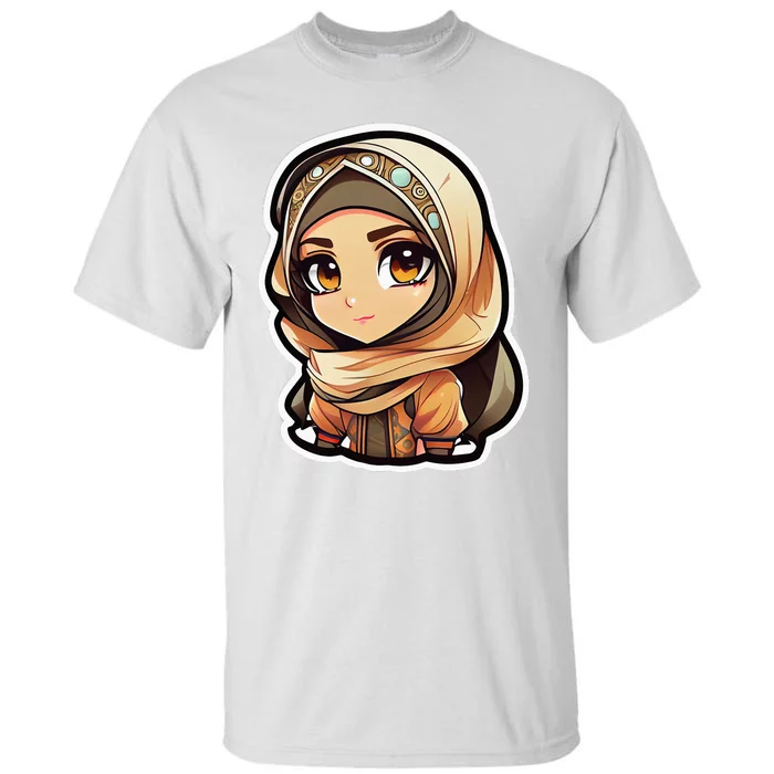 Seductive Anime Arab Hijab Head Scarf Beautiful Classic Tall T-Shirt