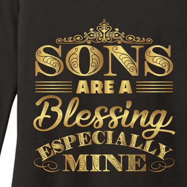 Sons Are A Blessing Especially Mine World's Greatest Son Gift Womens CVC Long Sleeve Shirt