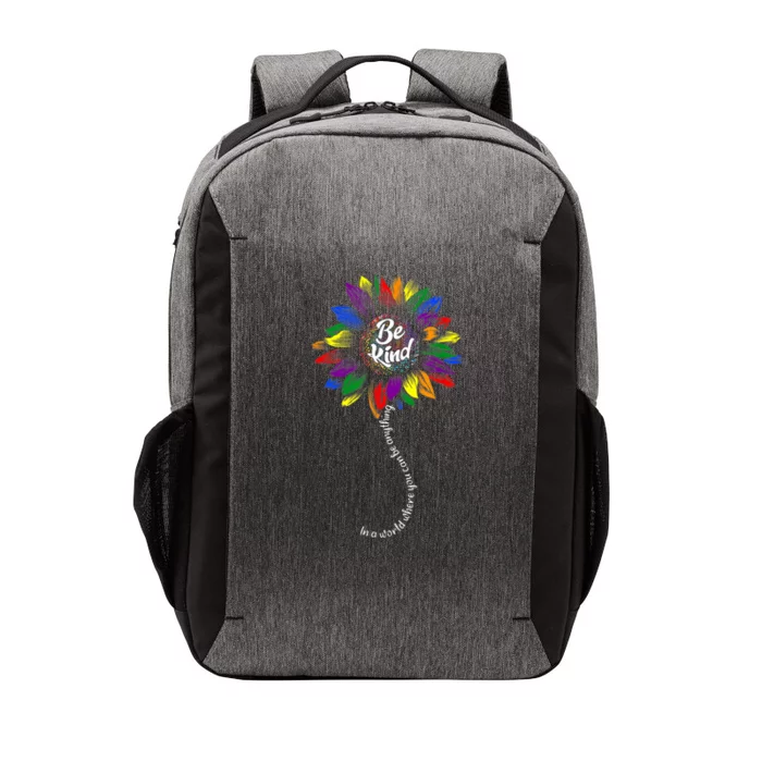 Sunflower Autism Awareness Be Kind Puzzle Mom Support Vector Backpack