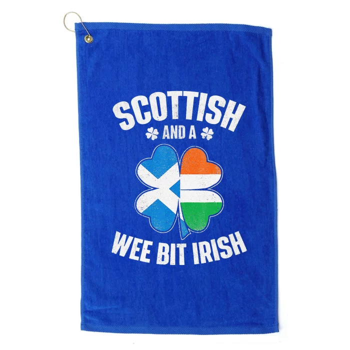 Scottish And A Wee Bit Irish Scotland Ireland Heritage Platinum Collection Golf Towel