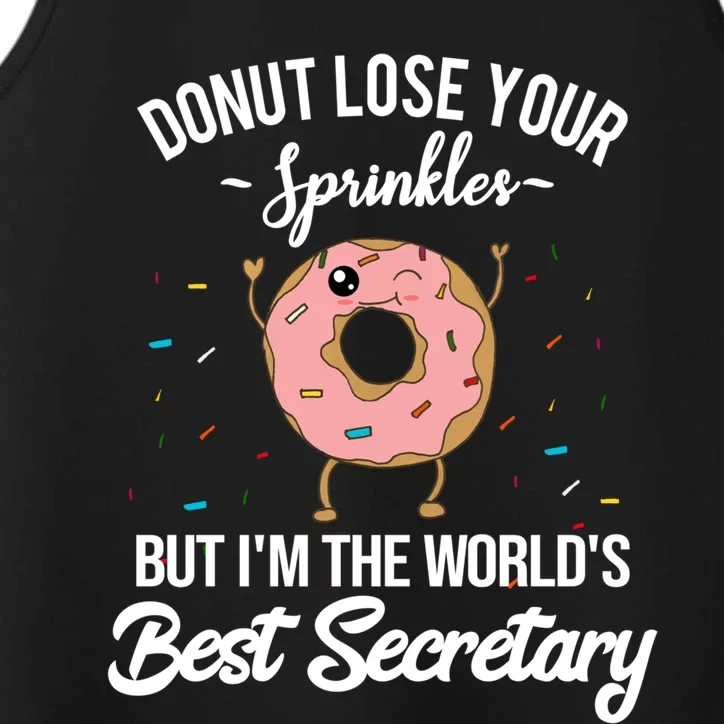 Secretary Appreciation Administrative Professionals Day Funny Gift Performance Tank