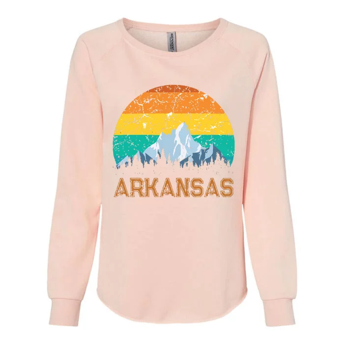 Sunset Arkansas Ar Souvenir Love Vintage State Outfit Womens California Wash Sweatshirt