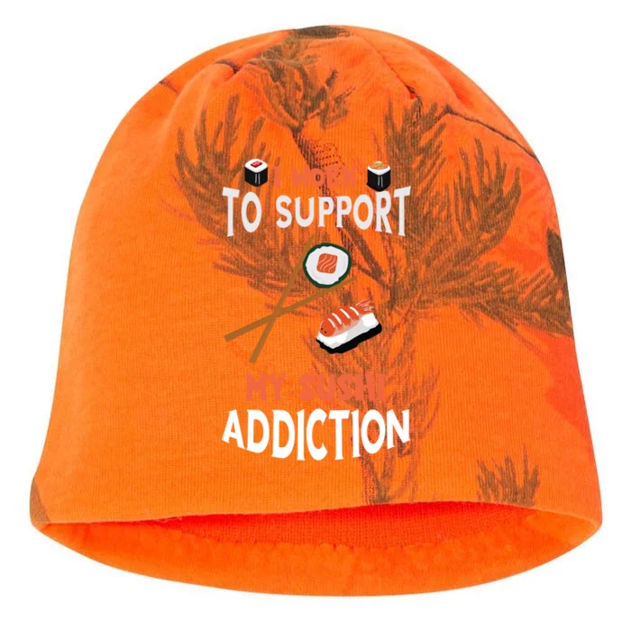 Sushi Addiction Asian Food Japanese Foodie Sushi Lover Cool Gift Kati - Camo Knit Beanie