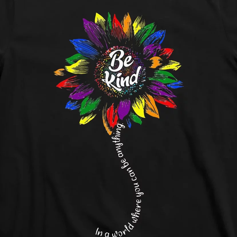 Sunflower Autism Awareness Be Kind Puzzle Mom Support T-Shirt