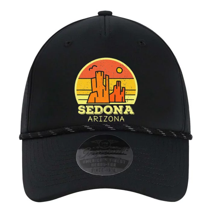 Sedona Arizona AZ Vintage Sunset Desert Camping Hiking Performance The Dyno Cap