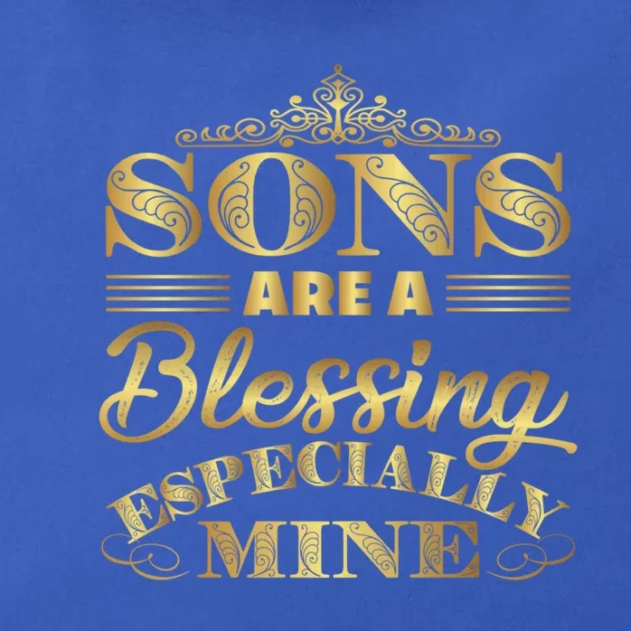 Sons Are A Blessing Especially Mine World's Greatest Son Gift Zip Tote Bag