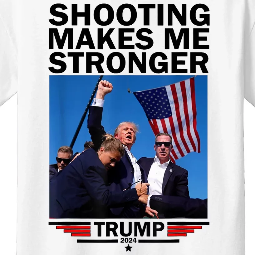 Shot Assassination Attempt Trump 2024 Survivor Kids T-Shirt