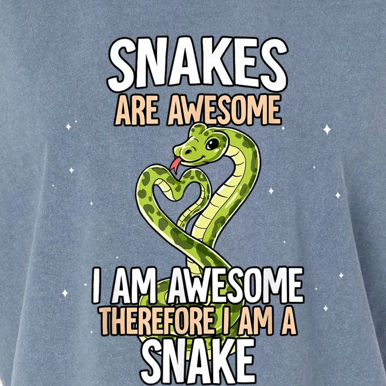 Snakes Are Awesome Snake Garment-Dyed Women's Muscle Tee