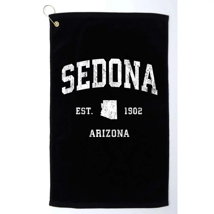 Sedona Arizona Az Vintage Athletic Sports Platinum Collection Golf Towel